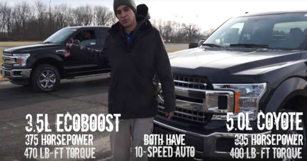 2018 Ford F150 35L Ecoboost vs Ford F150 50L V8 Coyote 2