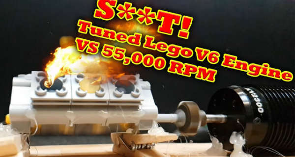 50000 RPM DeWALT Power Tool vs LEGO V8 Engine 2