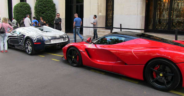 Bugatti hits LaFerarri Most Expensive Ferrari Collision 2