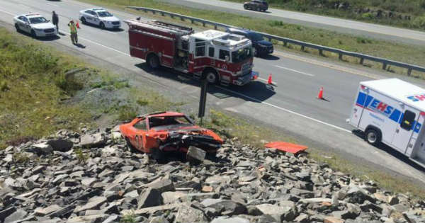Crashed General Lee Clone Car Dodge Charger Nova Scotia 1