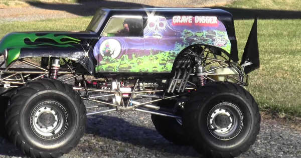 gas powered grave digger rc