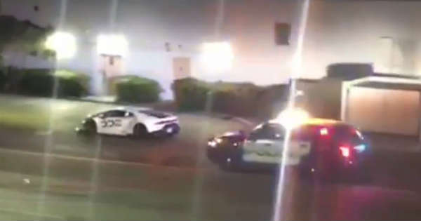 Lamborghini Police Escape Caught On Tape 2