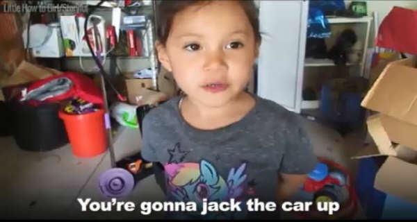 This Little Girl Will Teach You How To Change Oil On Your Car 2