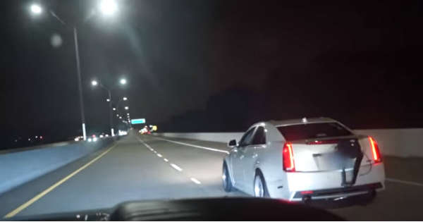 1000hp Cadillac CTS-V Drops the Laundry On The Street 2