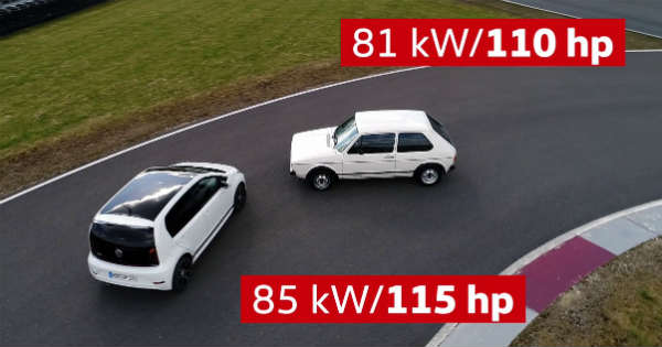 2018 VW UP GTI vs 1976 VW Golf 1 GTI - Future vs Past 2