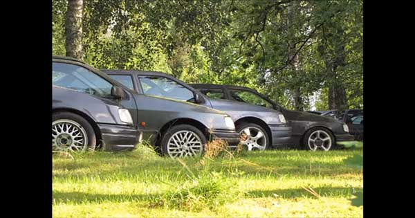 Graveyard With Abandoned Ford Sierra RS Cosworth 2