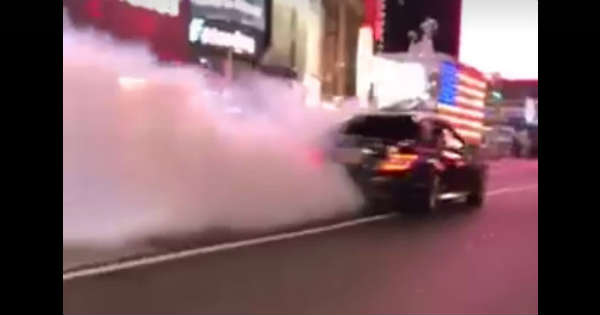 This Mercedes-Benz C63 AMG Nearly Ran Over A Cop At Times Square 2