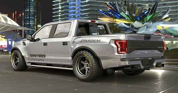 Wide Body Ford Raptor F 150 Pandem Displayed at Tokyo Auto Salon 2