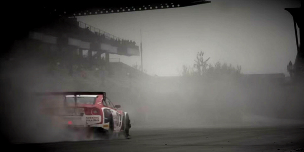 racing on wet gtr nurburgring