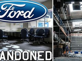 Abandoned Ford Plant massive cars left 2