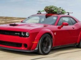 Christmas Tree Strapped On A Challenger Hellcat Widebody 11