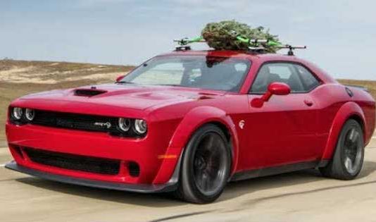 Christmas Tree Strapped On A Challenger Hellcat Widebody 11