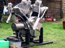 First Test Run Flying Millyard - 5 Litre V Twin Engine 1