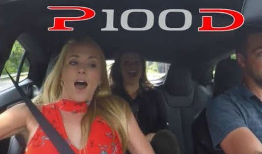 Girls React P100D Tesla Launch 1