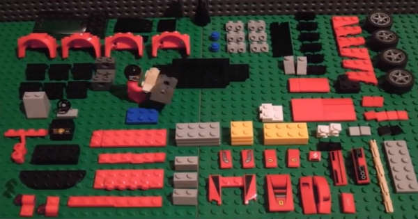 This Man Built His Own Lego Ferrari Car 1