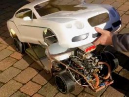 This RC Bentley Car With V8 Blown Engine Sounds Amazing 11