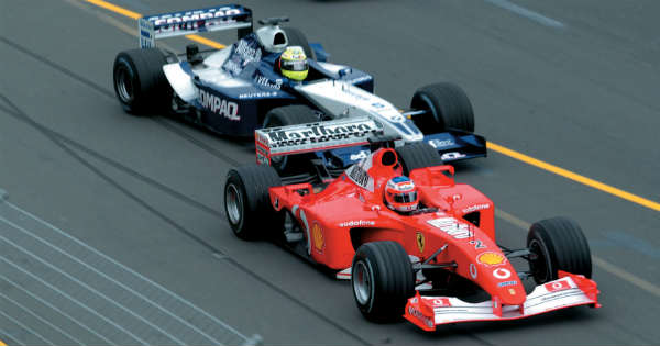 Trulli VS Schumacher VS Montoya F1 Melbourne 2002 11