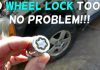Wheel Lock Removal Without Key Tool 1