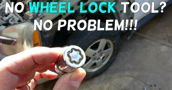 Wheel Lock Removal Without Key Tool 1