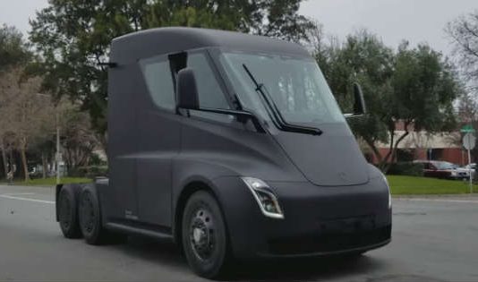2018 Tesla Semi Truck Spotted On Californian Road 1
