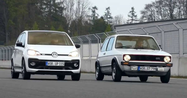 2018 VW UP GTI vs 1976 VW Golf 1 GTI - Future vs Past 1