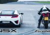 Honda NSX vs Honda CBR1000RR - 2018 Drag Race 1