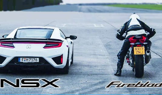Honda NSX vs Honda CBR1000RR - 2018 Drag Race 1