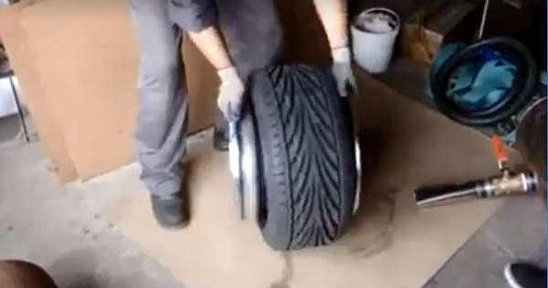 Installing A Small Tire Over A Big Rim 1