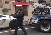 NYPD Traffic Control Towed This McLaren The Wrong Way 1