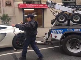 NYPD Traffic Control Towed This McLaren The Wrong Way 1