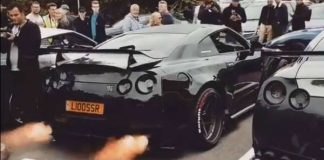 This Black Nissan GTRIs Spitting Huge Flames 1