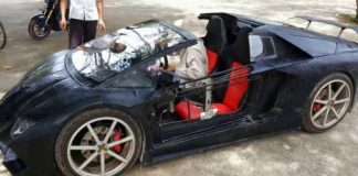 This Homemade Lamborghini Has A Motorcycle Engine In It 1