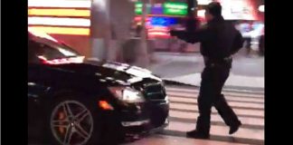This Mercedes-Benz C63 AMG Nearly Ran Over A Cop At Times Square 11