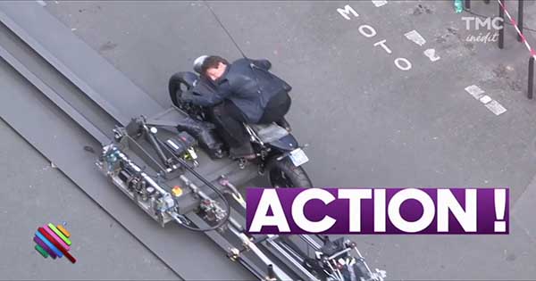 Tom Cruise In a Car Chase For Mission Impossible 6 Movie In Paris 1